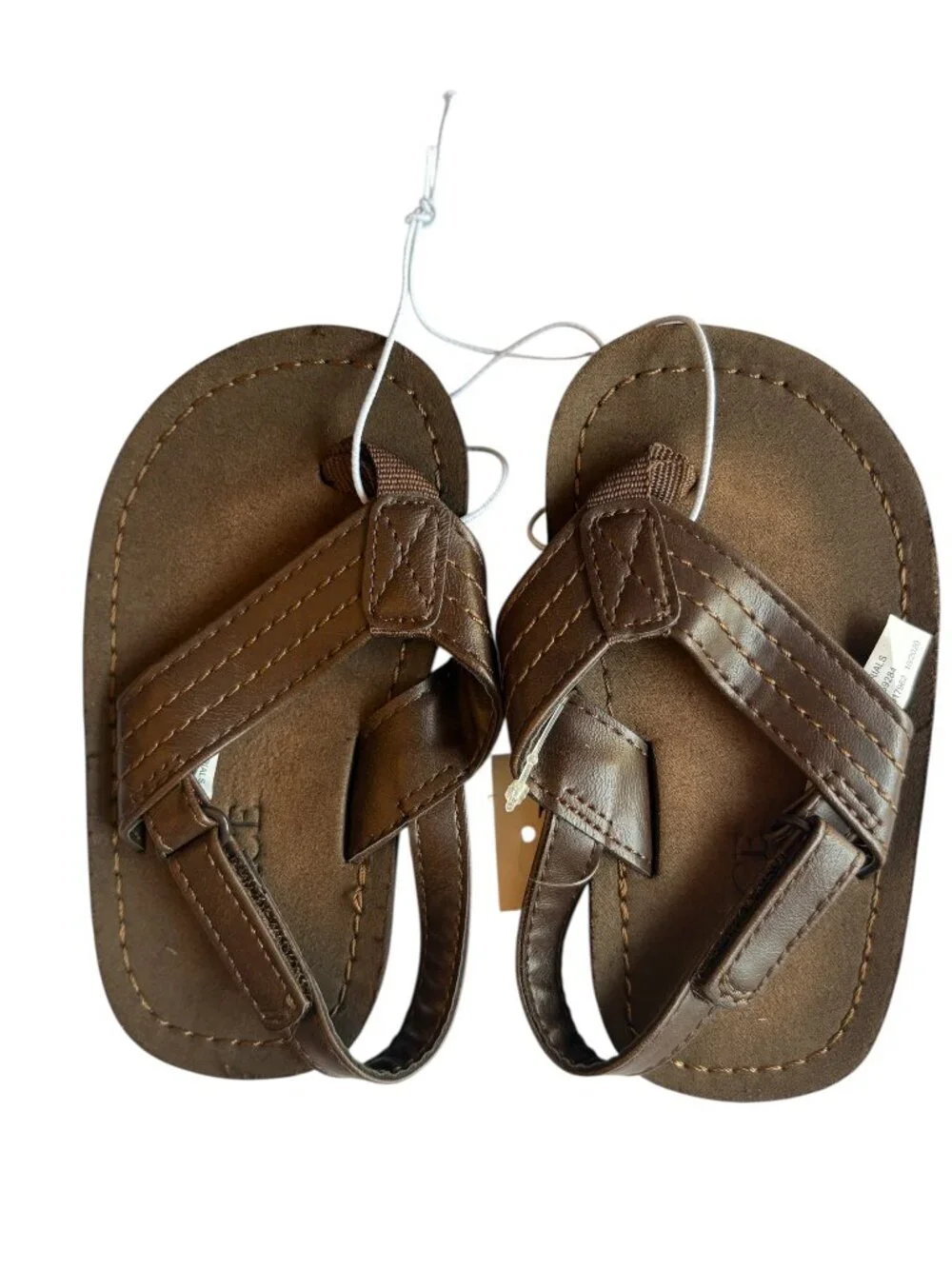 Toddler Boys Faux Leather Sandals Size 6/7 NWT